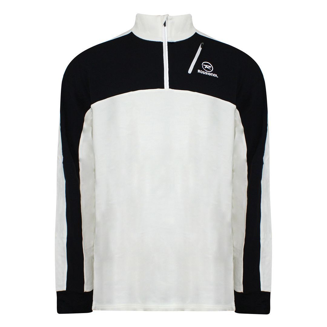 Unisex Frottee-Pullover-Top mit Halbreißverschluss
