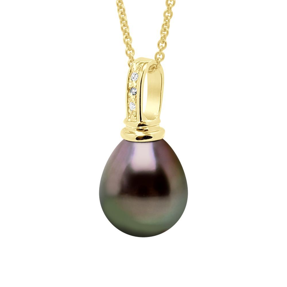 Tahitiperlen-Anhänger in Gold