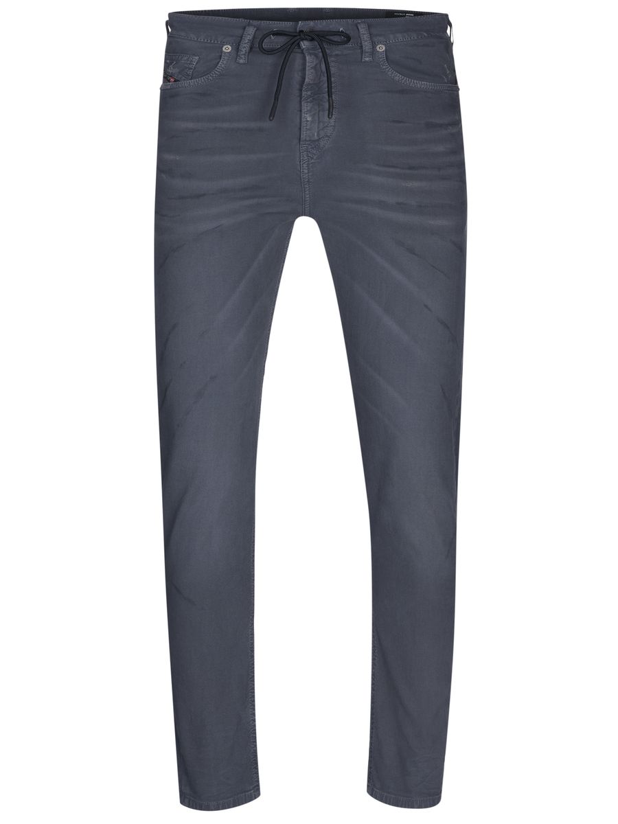 Herren Jeans mit Karotten-Passform und Kordelzug