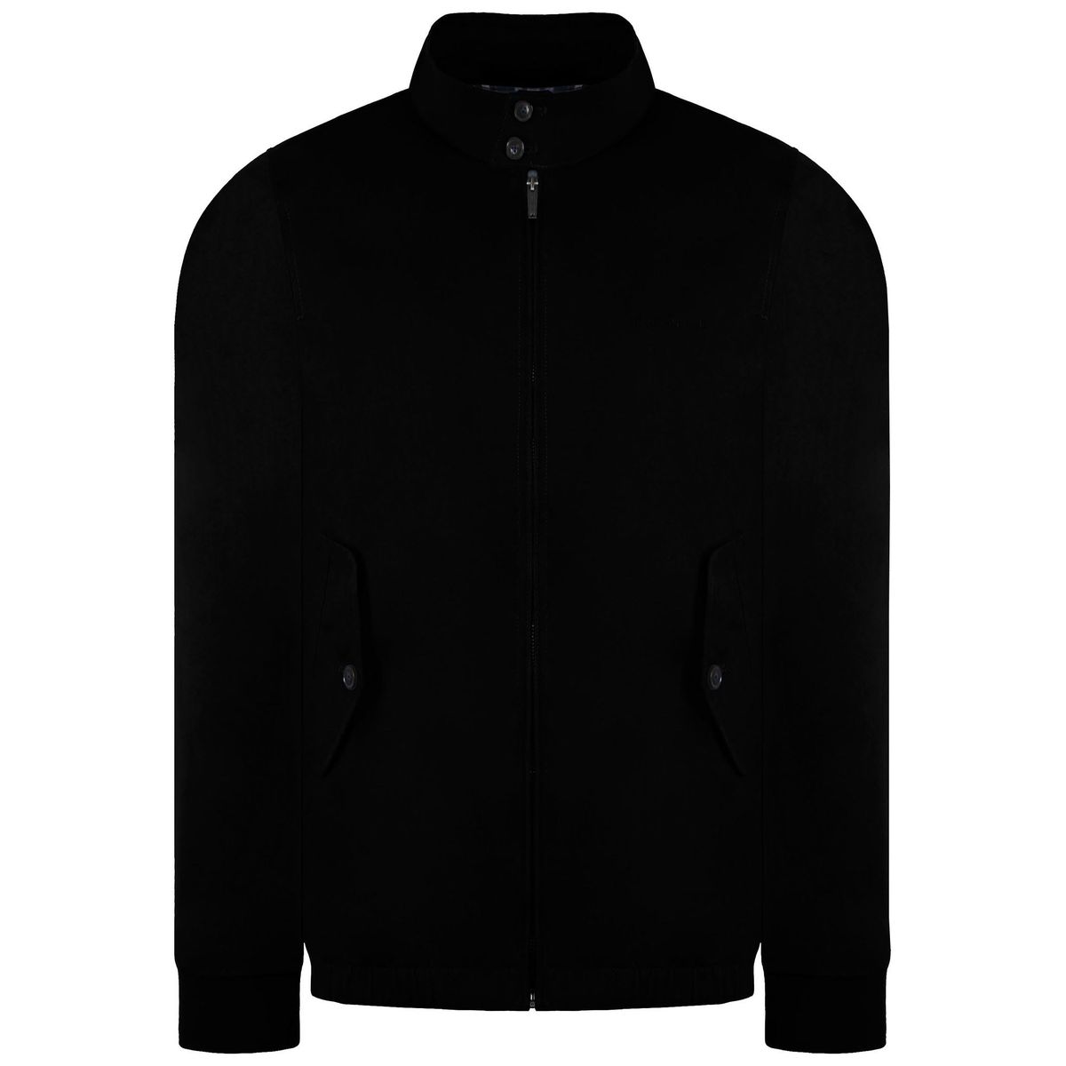 Klassische Harrington Jacke mit Stehkragen