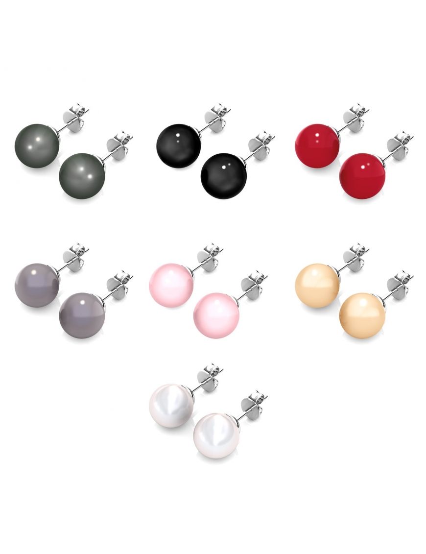 Buntes Perlenohrring-Set