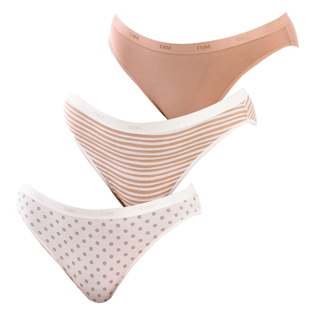 Baumwoll-Stretch Slips 3er-Pack