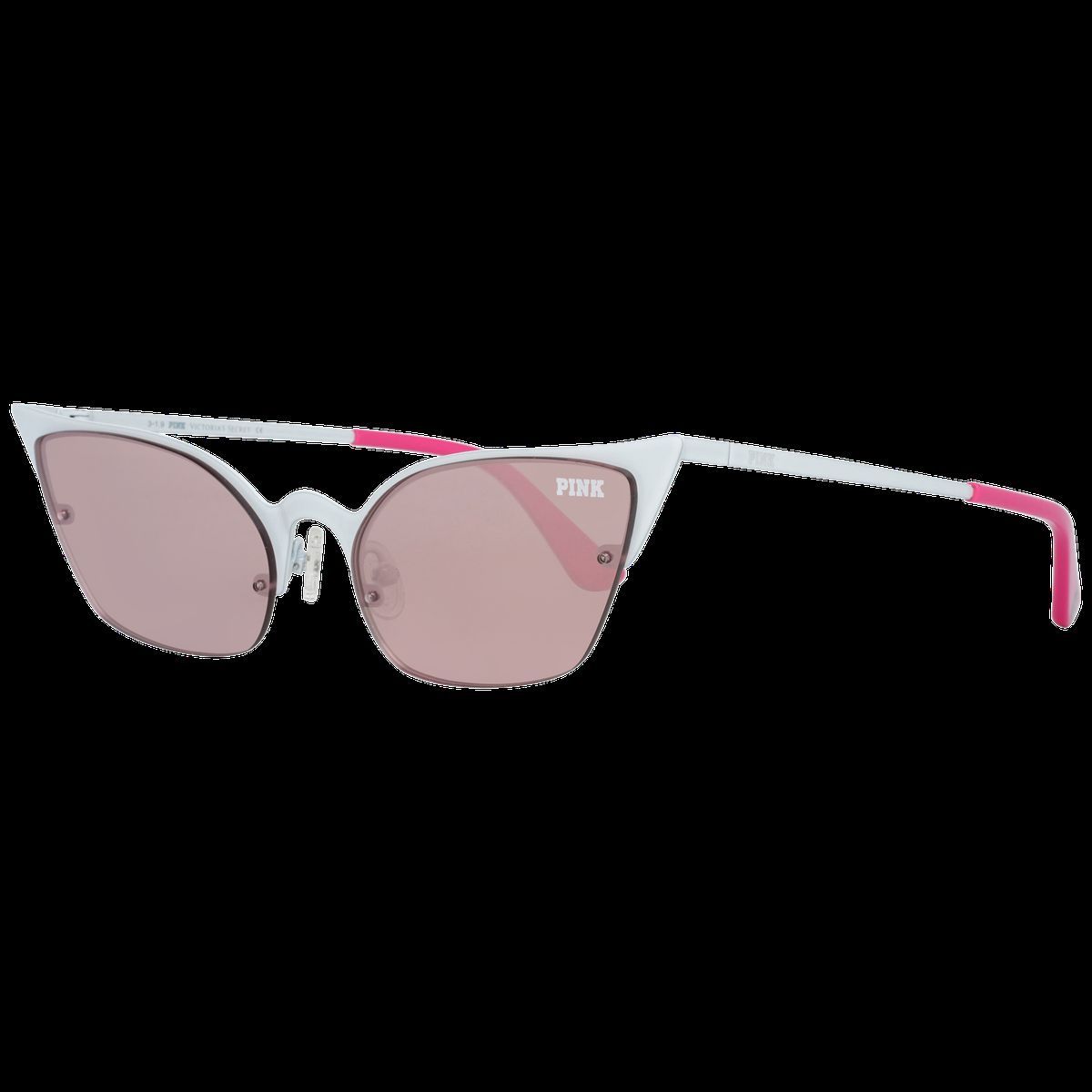 Cat-Eye Sonnenbrille mit pinkfarbenen Gläsern