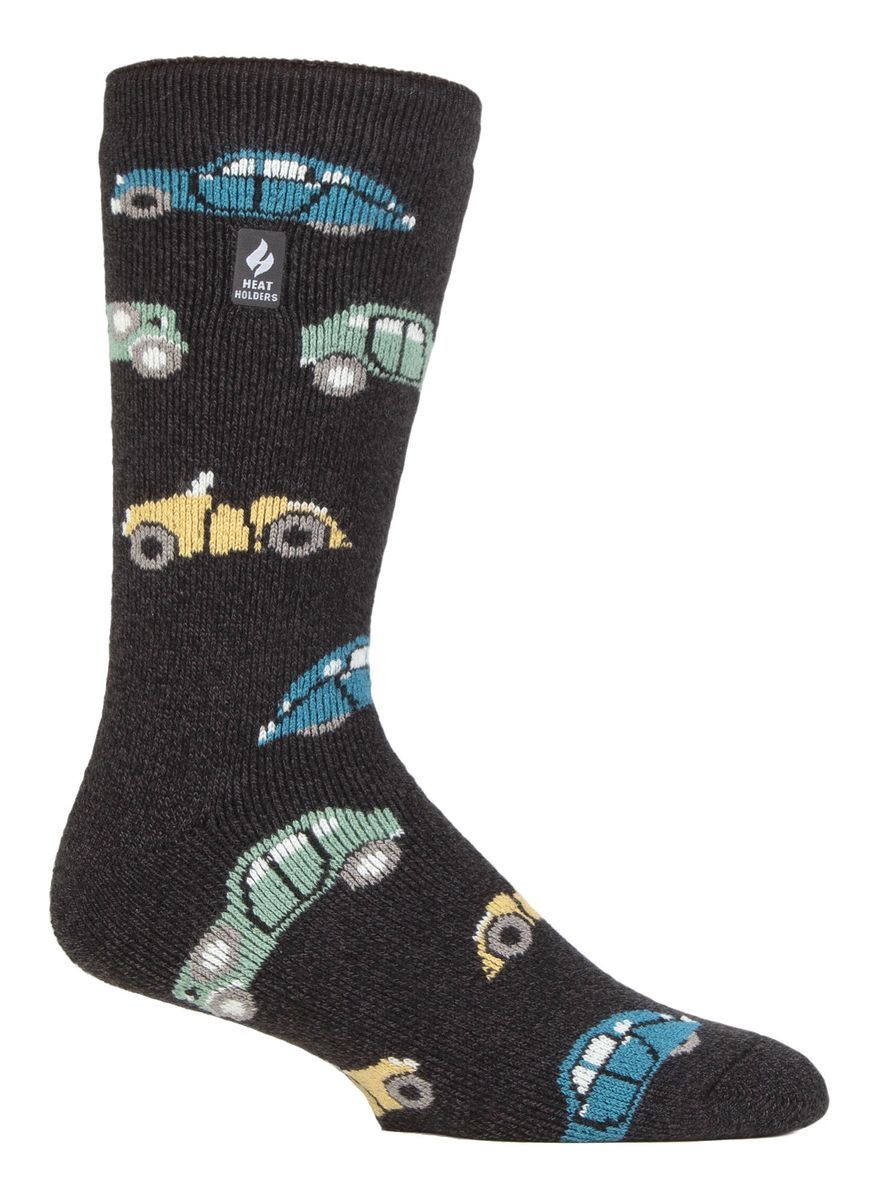 Herren Fun Hobby Socken | Heat Holders Lite | Novelty Fluffy Fleece gefüttert Thermosocken für Winter - Transport