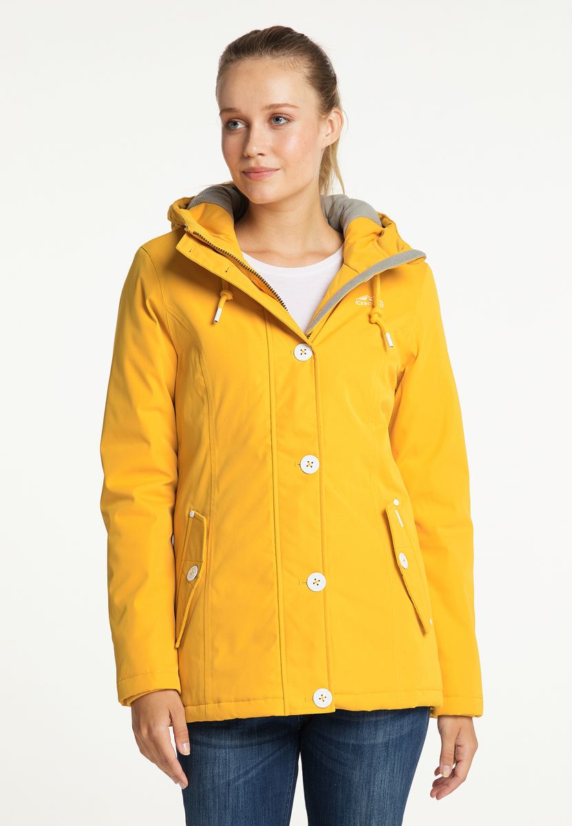 Wetterfester wattierter Parka mit Kapuze
