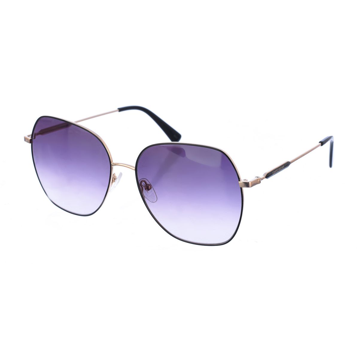 Extragroße Sonnenbrille mit violettem Farbverlauf