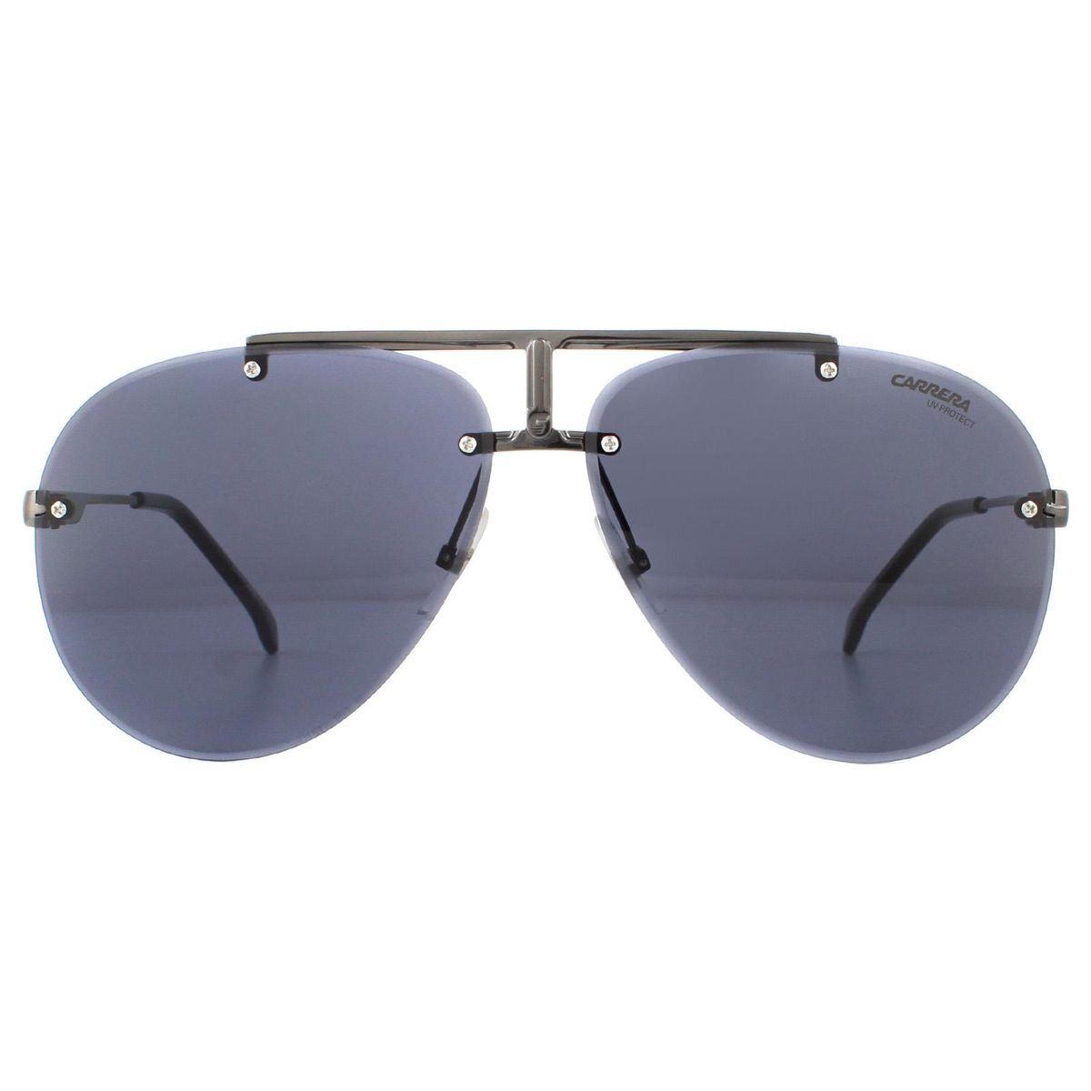 Randlose Pilotenbrille Dunkles Ruthenium