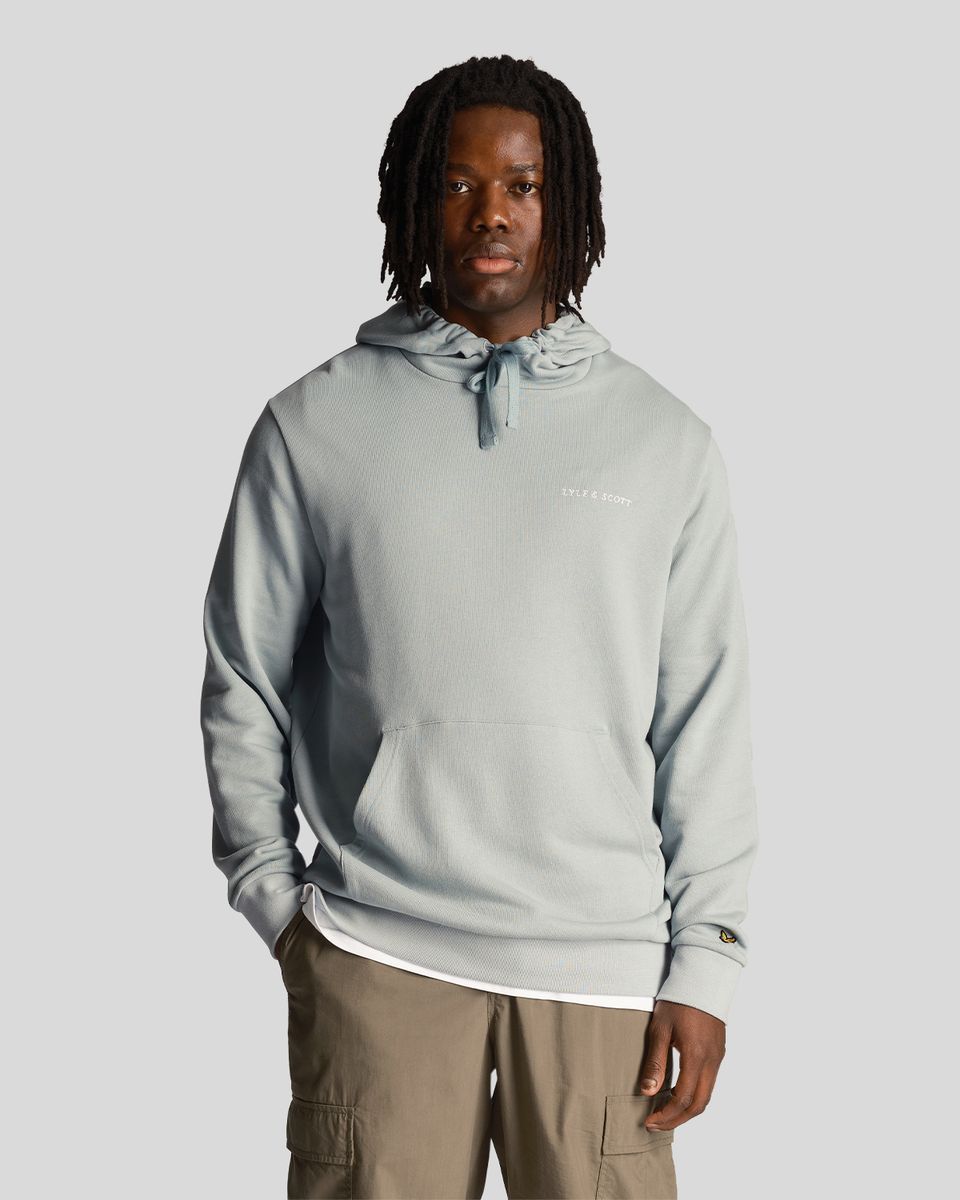 Bestickter Herren-Hoodie mit Loopback