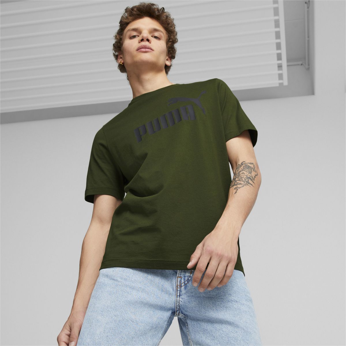 Klassisches Baumwoll-T-Shirt mit Logo-Print