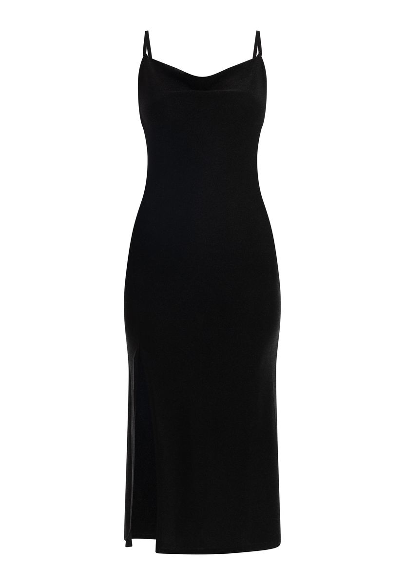 Mymo Trägerkleid midi Damen schwarz