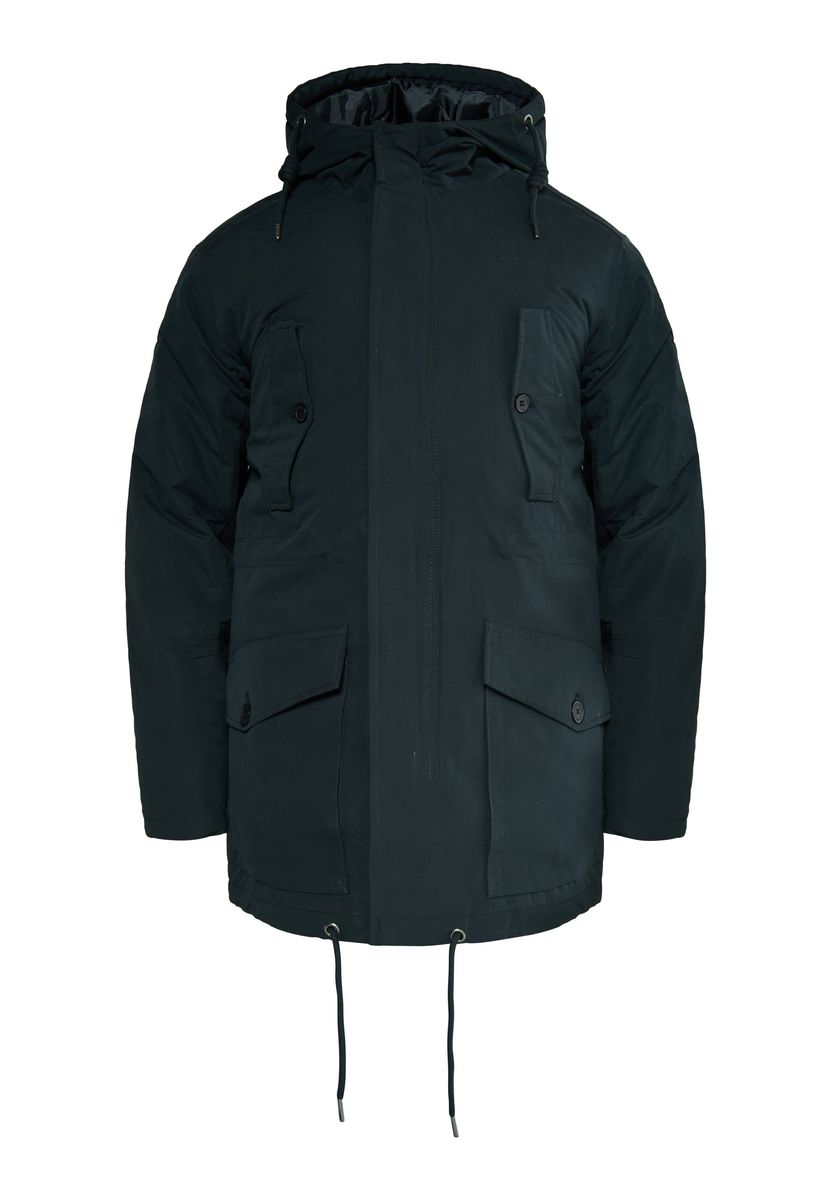 Wattierter Anorak Winterparka mit Kapuze