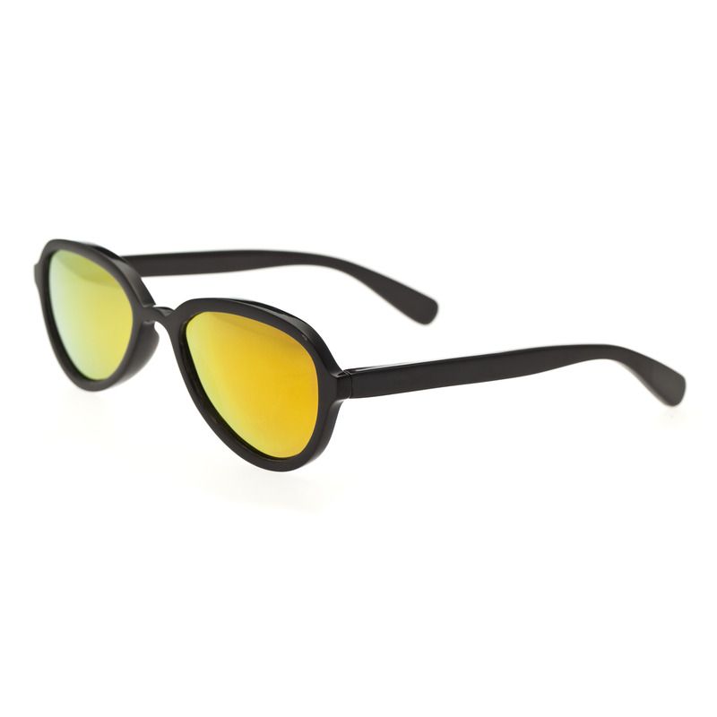 Sonnenbrille mit ovalem Rahmen und Spiegelglas