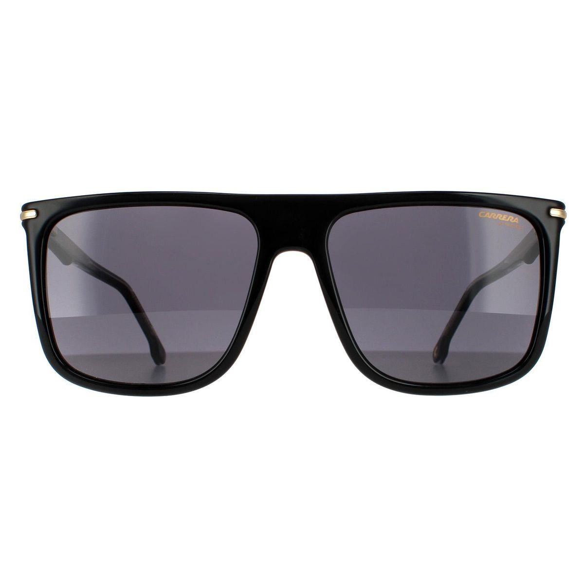 Schwarze Sonnenbrille mit rechteckigem Rahmen Carrera