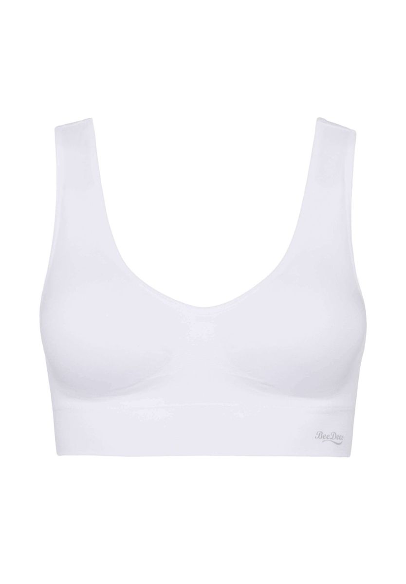 Nahtloses Crop Top mit herausnehmbaren Pads