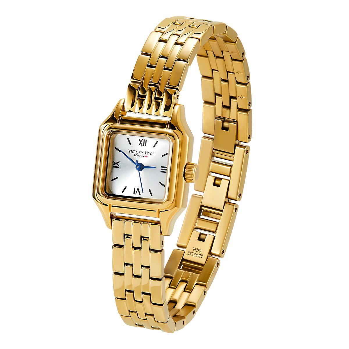 Elegante goldfarbene Damenuhr