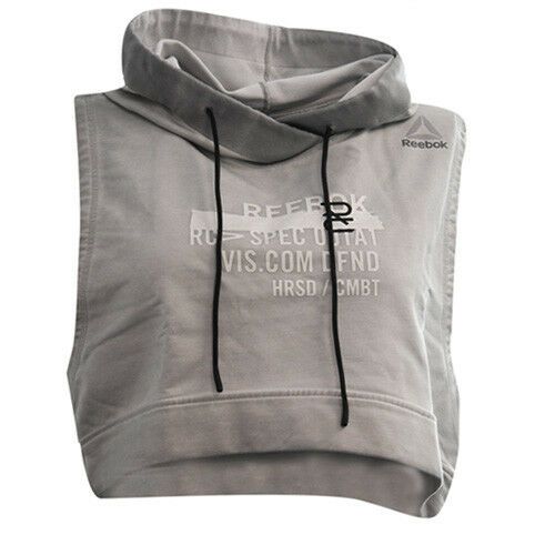 Ärmelloser, verkürzter Trainings-Hoodie-Weste