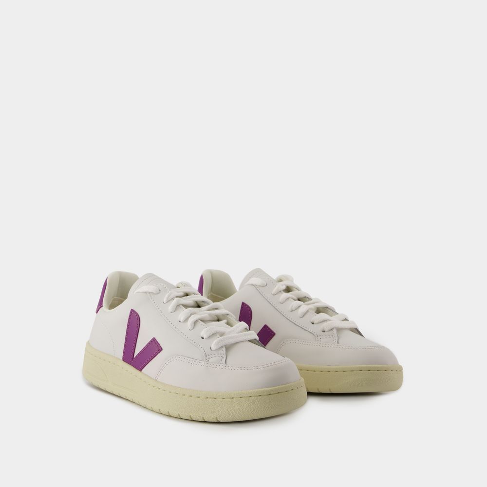 Leder-Sneakers mit niedrigem Schaft und Logo