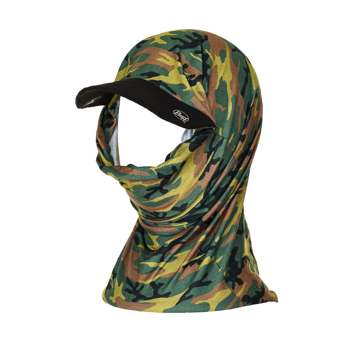 Multifunktionstuch mit Visier in Camouflage