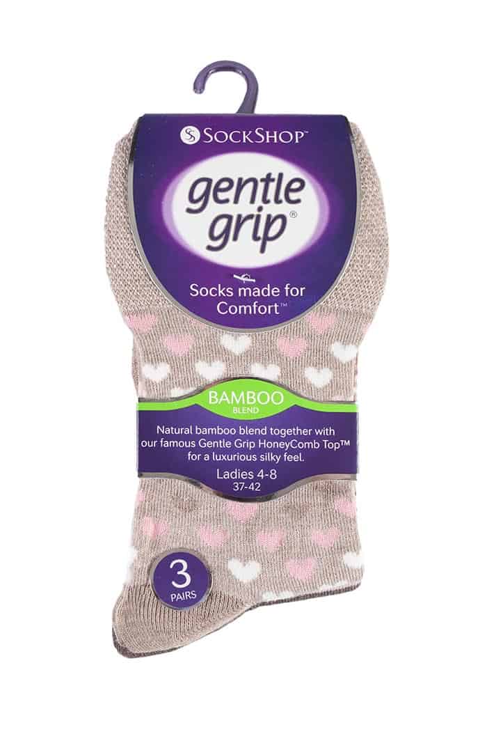 Gemusterte Bambus-Komfortsocken im Set