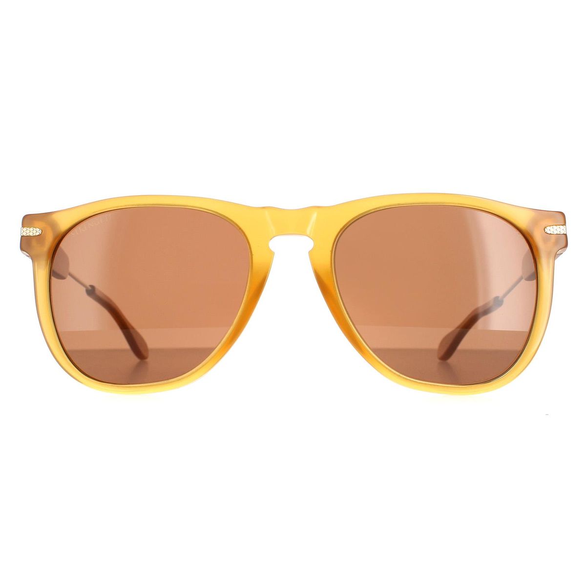 Runde Sonnenbrille in hellem Gold