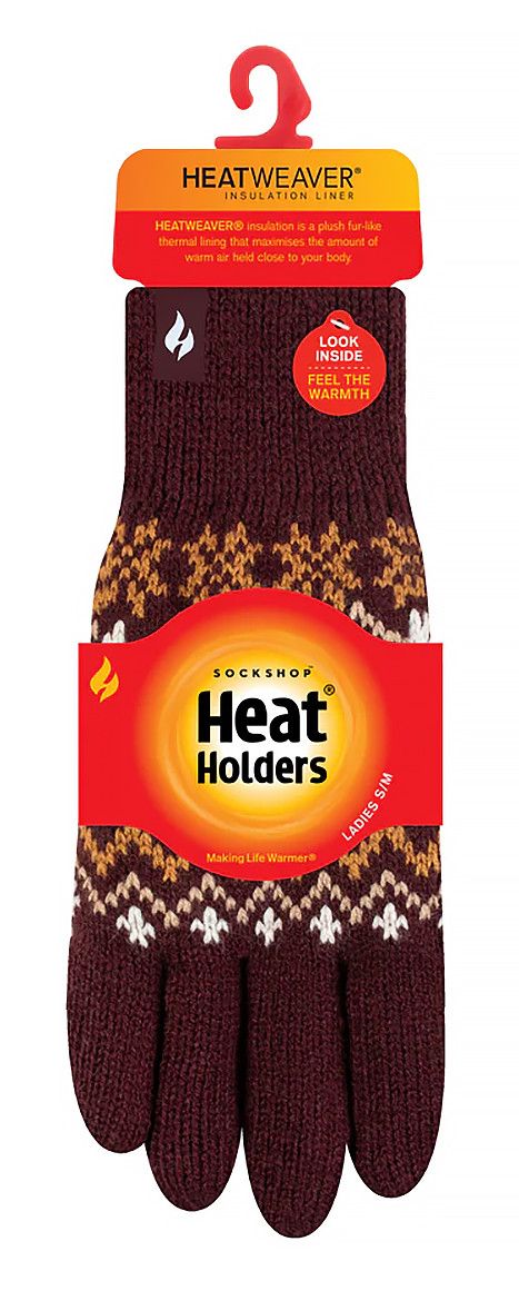 Thermohandschuhe mit Fair-Isle-Muster