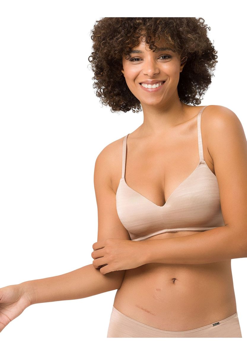 Matter Glanz T-Shirt BH ohne Bügel