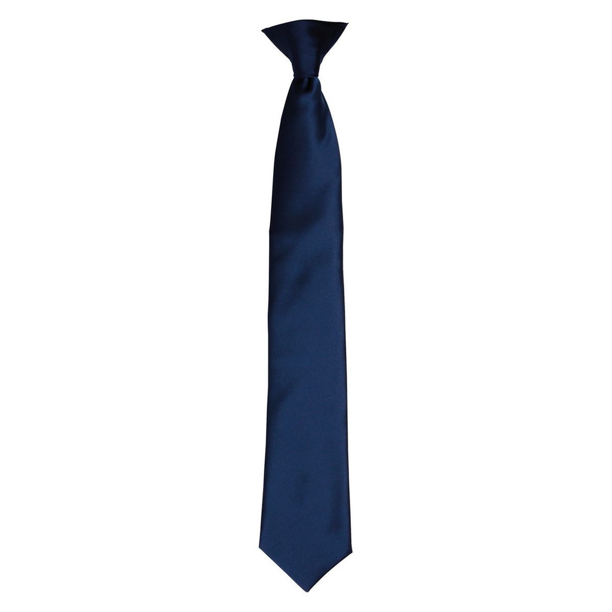 Marineblaue Clip-On Krawatte