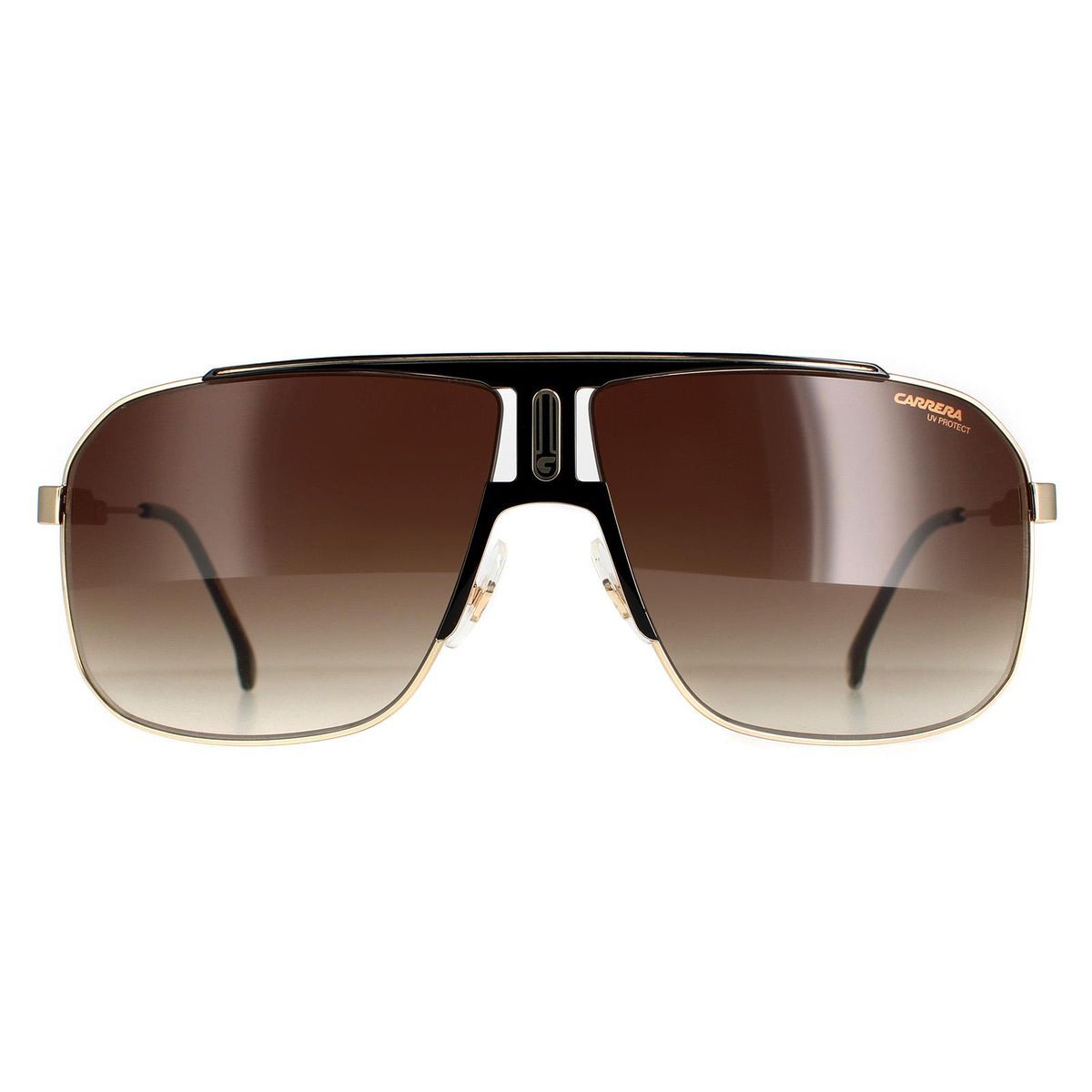 Pilotenbrille Schwarz und Gold