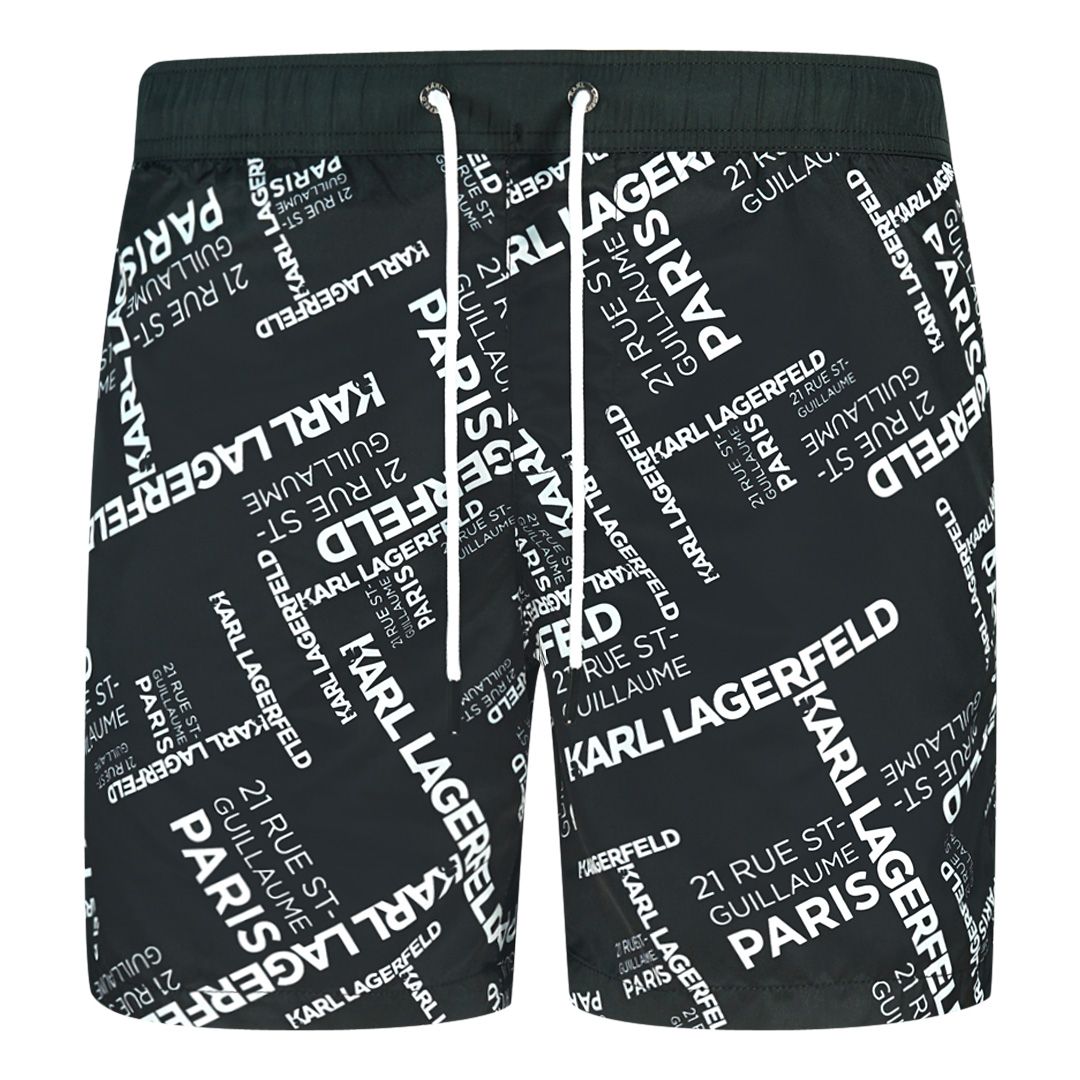 Badeshorts mit Logo-Print