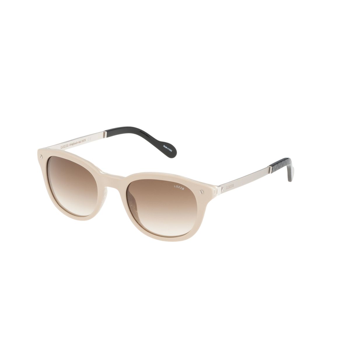 Moderne Beige Acetat Unisex Sonnenbrille