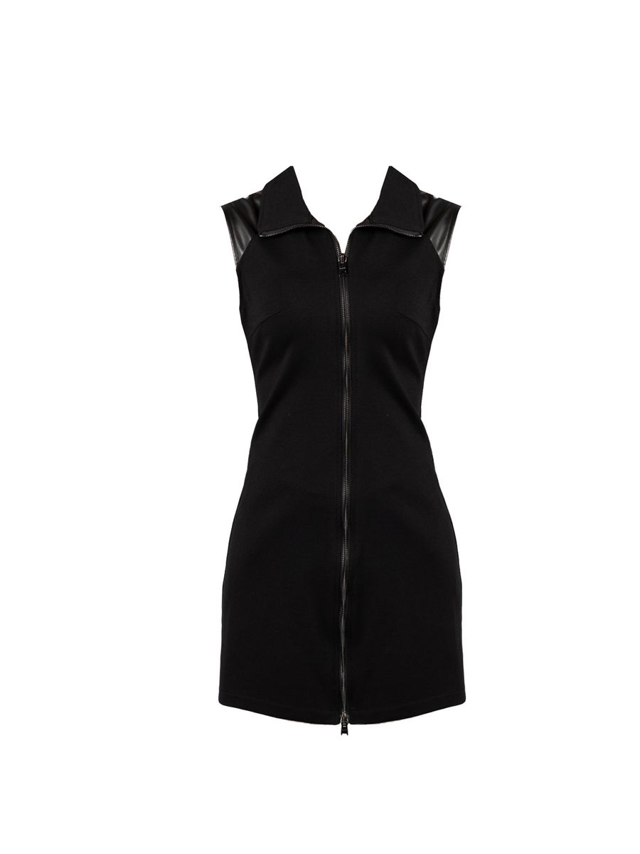 Ärmelloses Mini-Kleid mit Reißverschluss