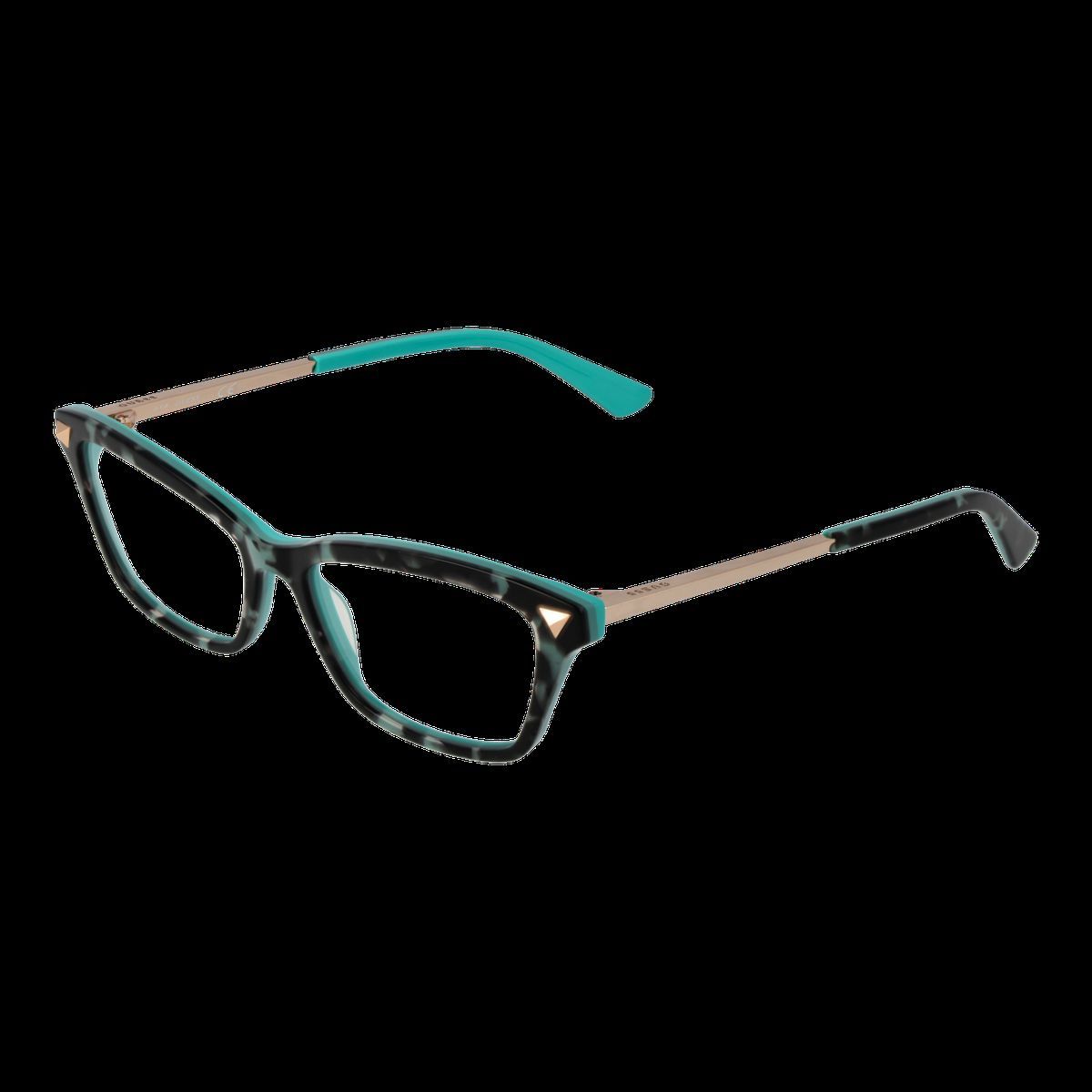 Cat-Eye Brille mit Metallbügeln