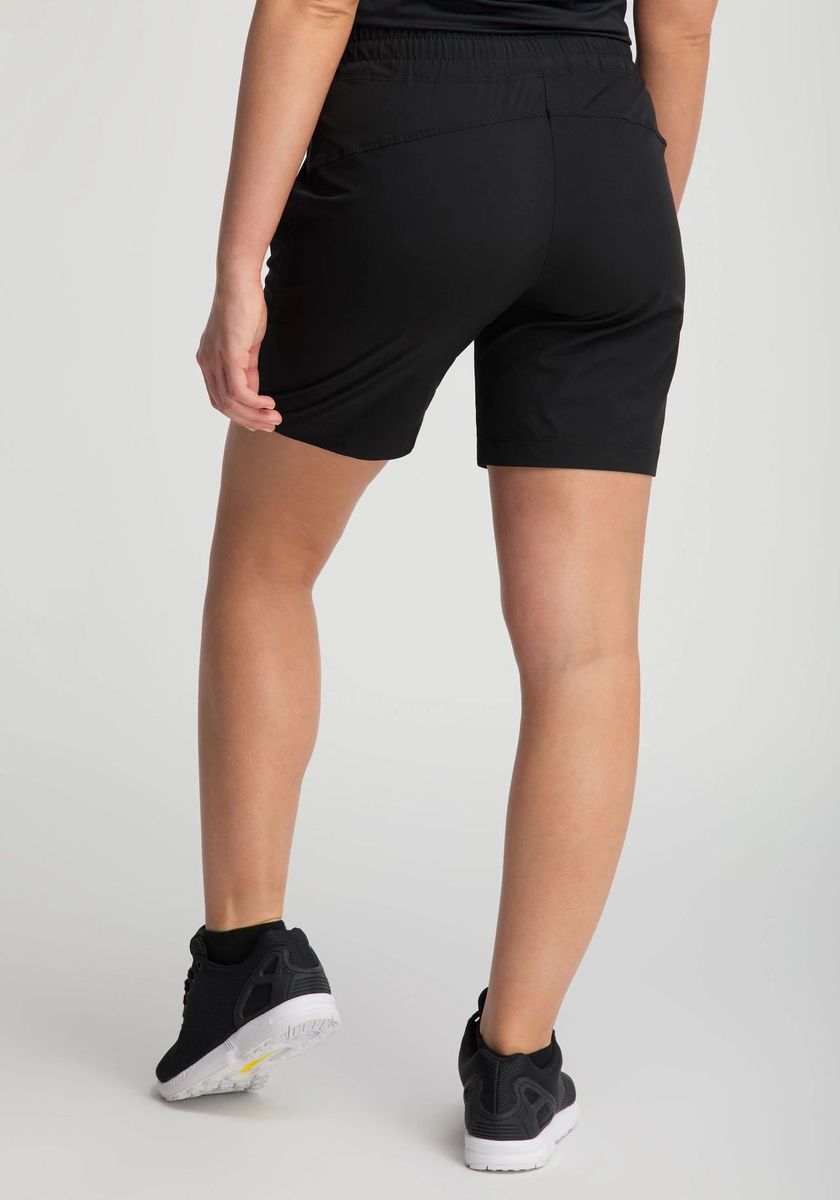 Essentielle schwarze Sportshorts mit Kordelzug