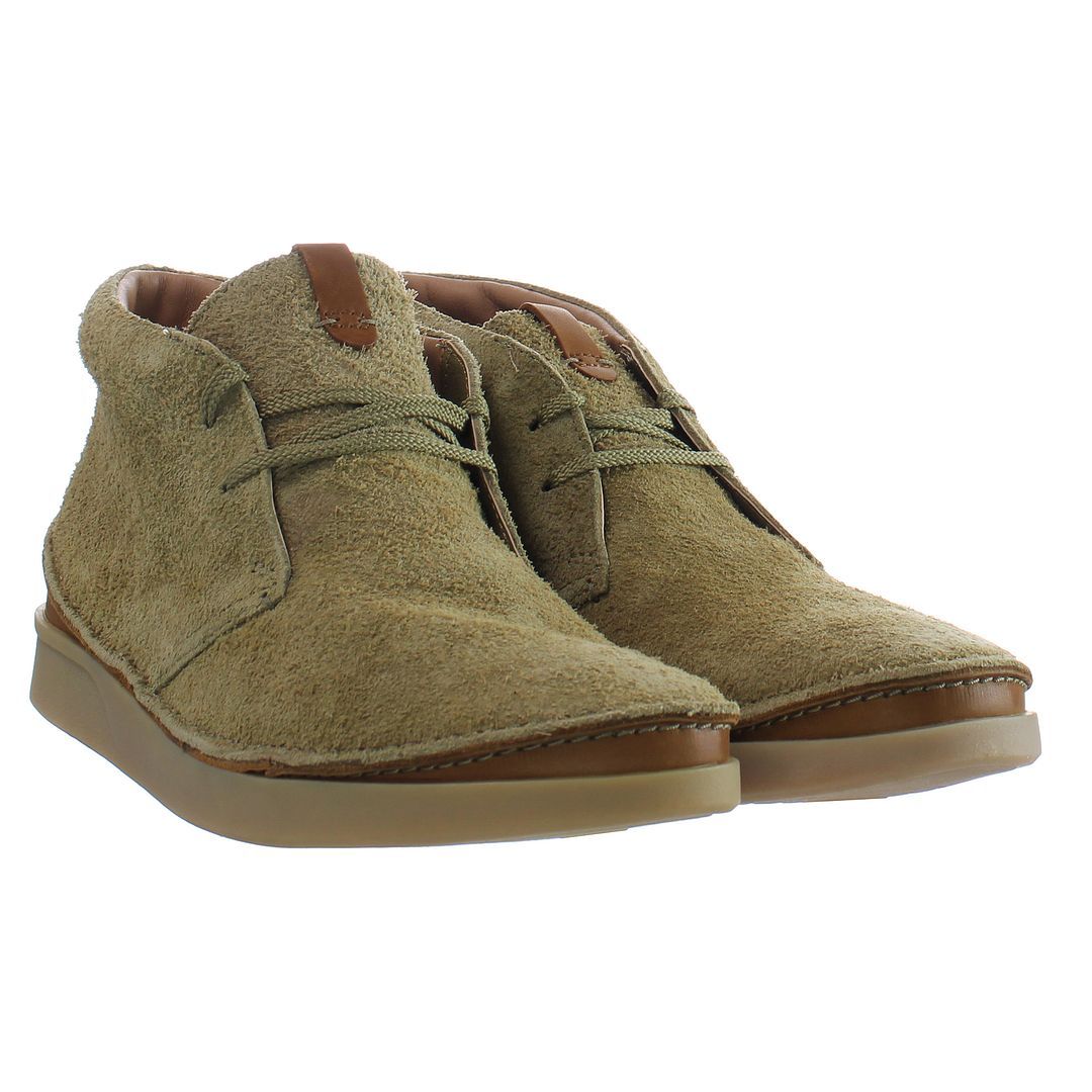 Robuste Wildleder-Schnürstiefeletten