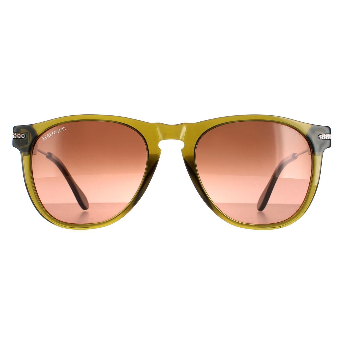 Runde olivgrüne Sonnenbrille Amboy