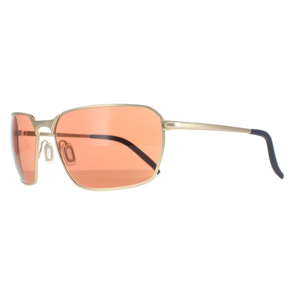 Klassische rechteckige Metallrahmen-Sonnenbrille
