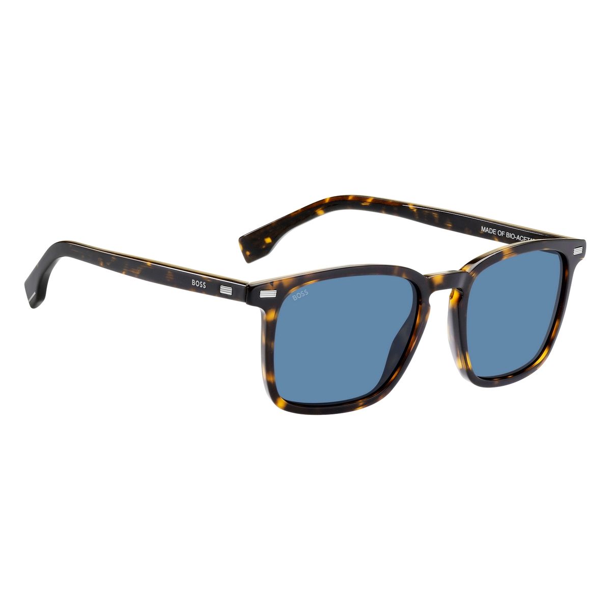 Klassische Quadratische Sonnenbrille in Schildpatt-Optik