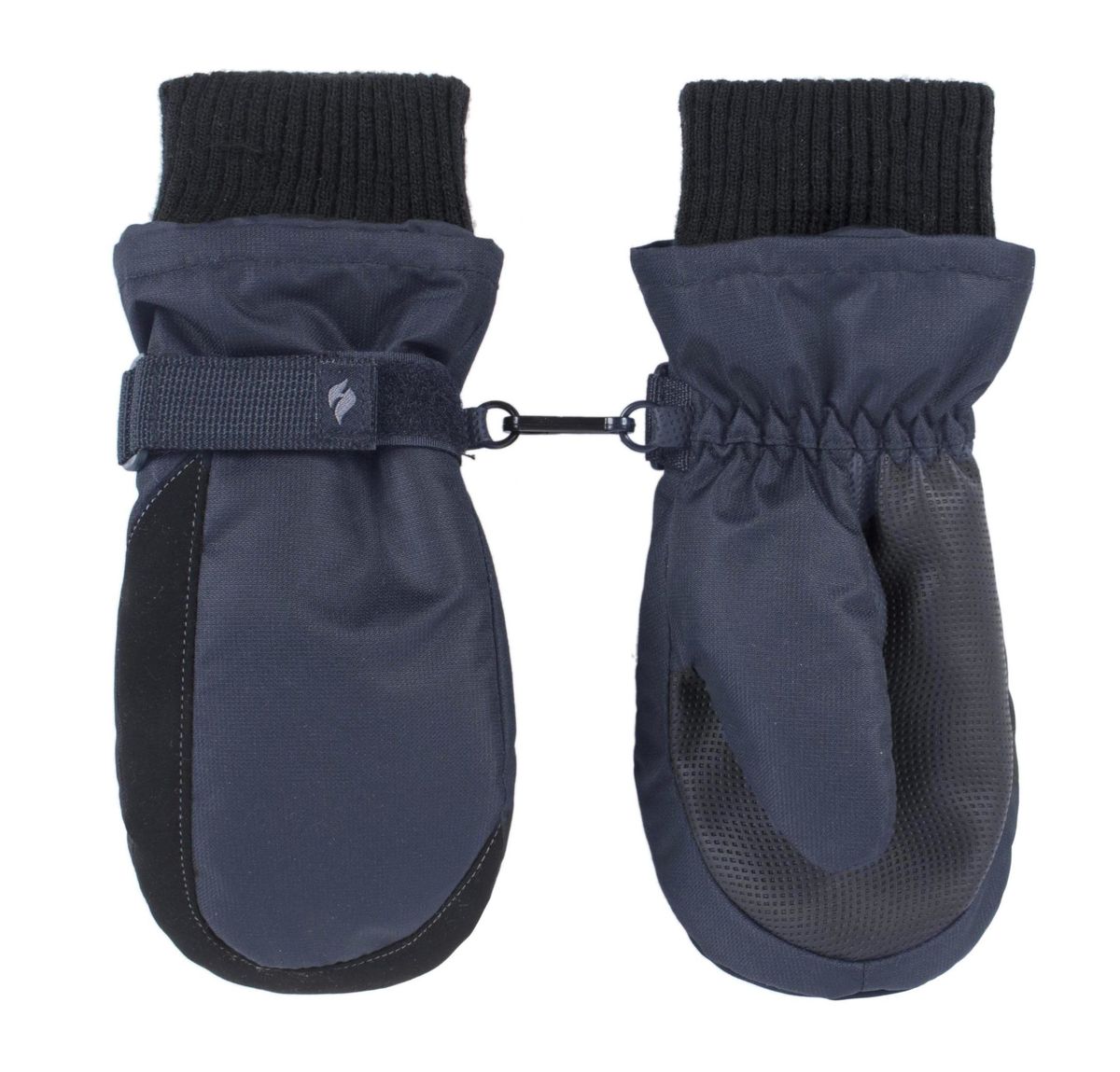 Wärmehalter - Kinder Thermofleece gefütterte Fäustlinge | Jungen & Mädchen als warme Skihandschuhe für den Winter - Blau