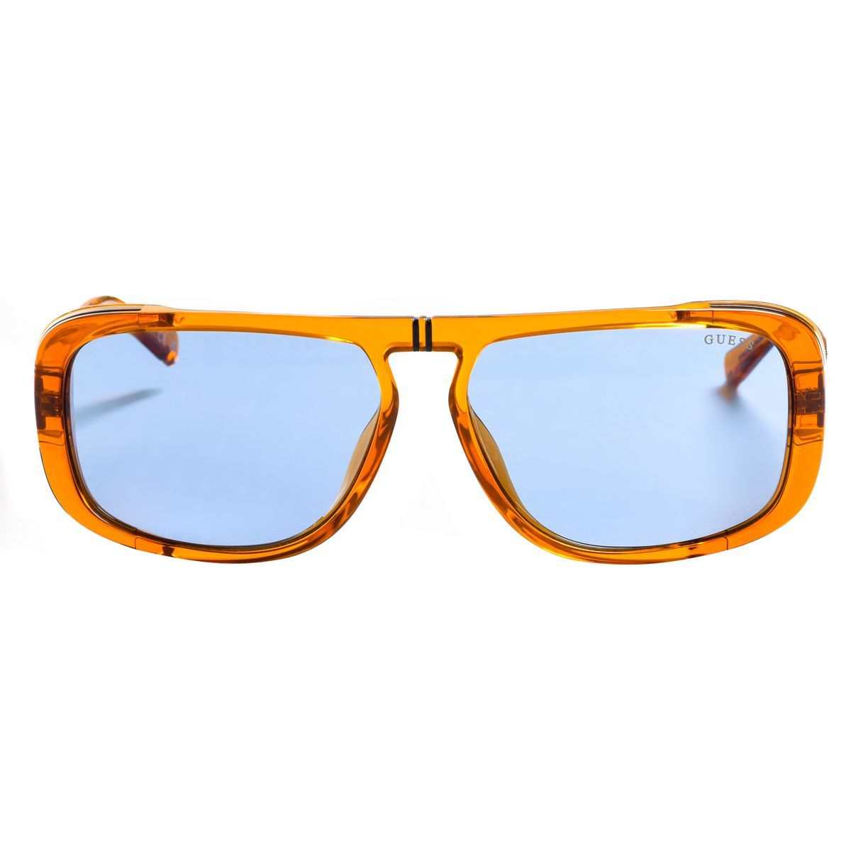 Rechteckige Acetat-Sonnenbrille mit Logo-Detail