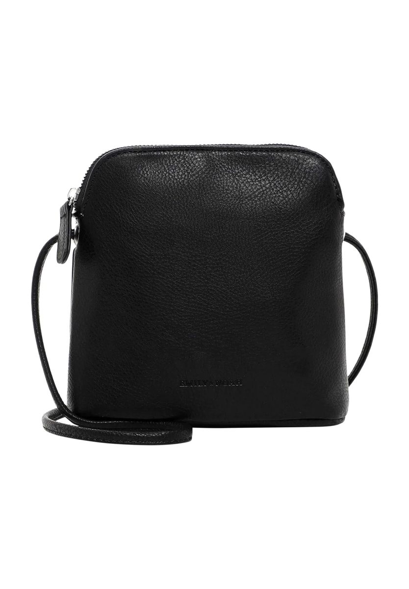 Emily & Noah Umhängetasche, Kunstleder, uni, für Damen, schwarz