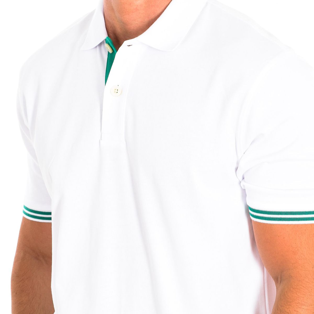 Sportliches Polo-Shirt mit Kontrastbesatz