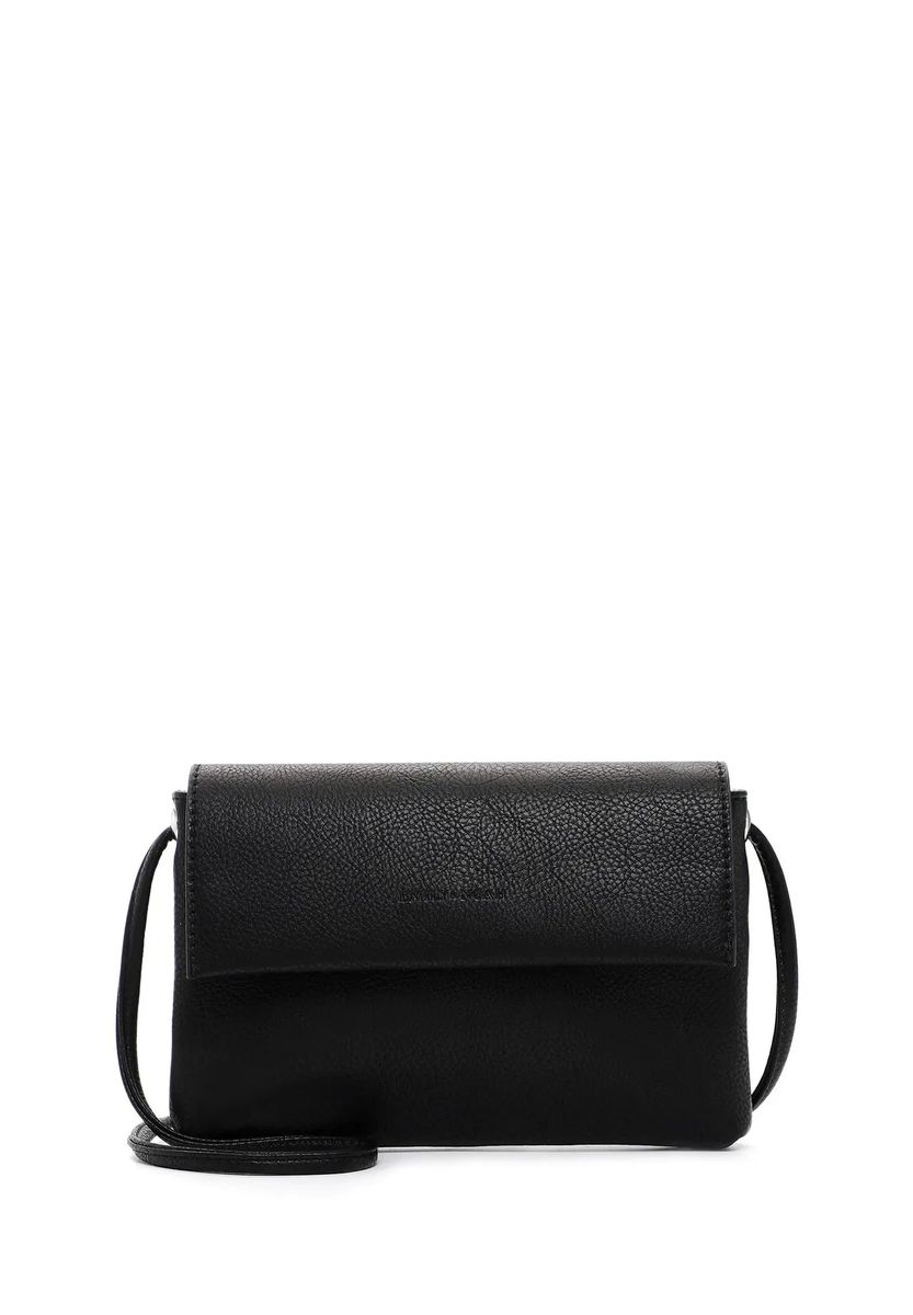 Emily & Noah Umhängetasche, Leder, Magnetverschluss, für Damen, schwarz