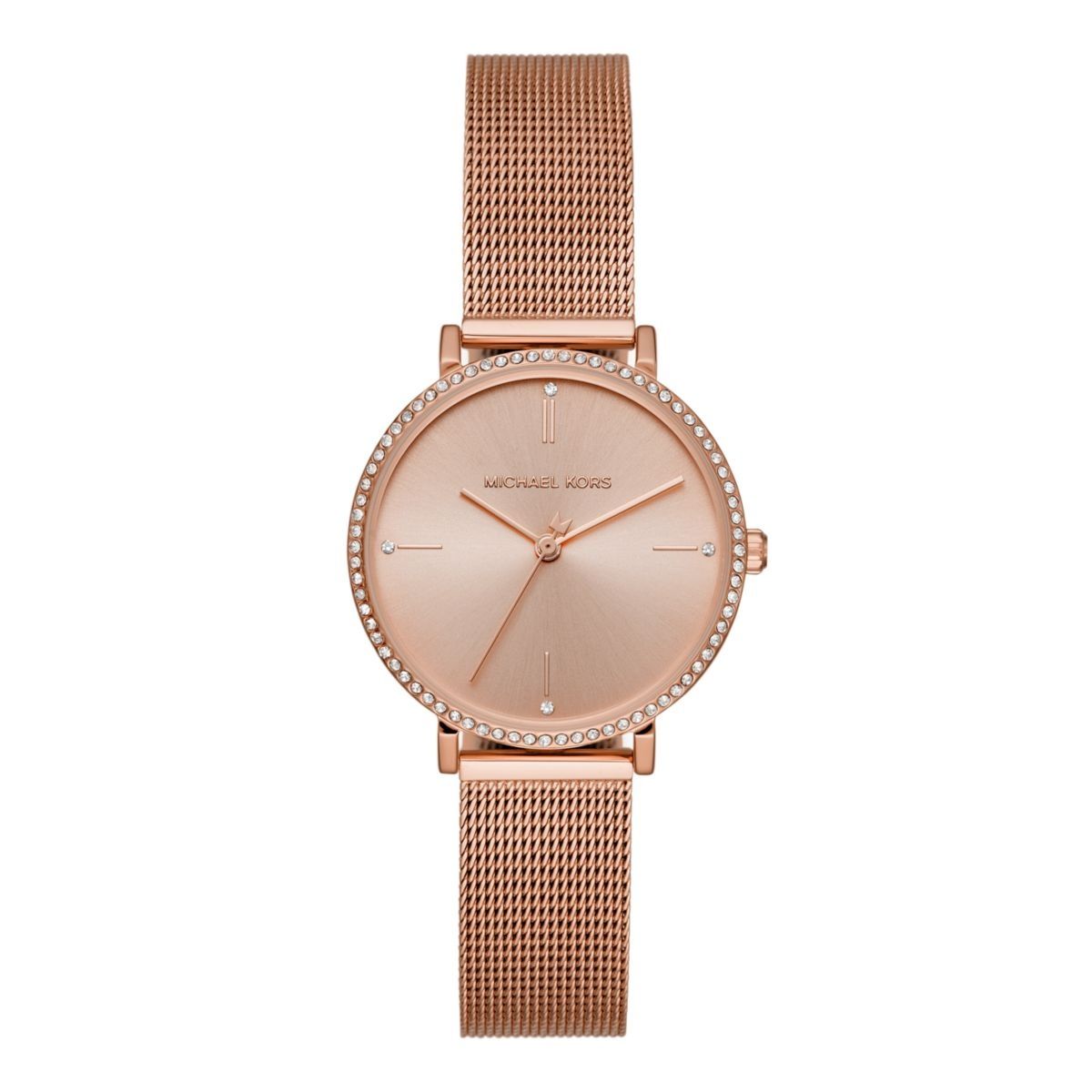 Roségoldene Edelstahldamenarmbanduhr