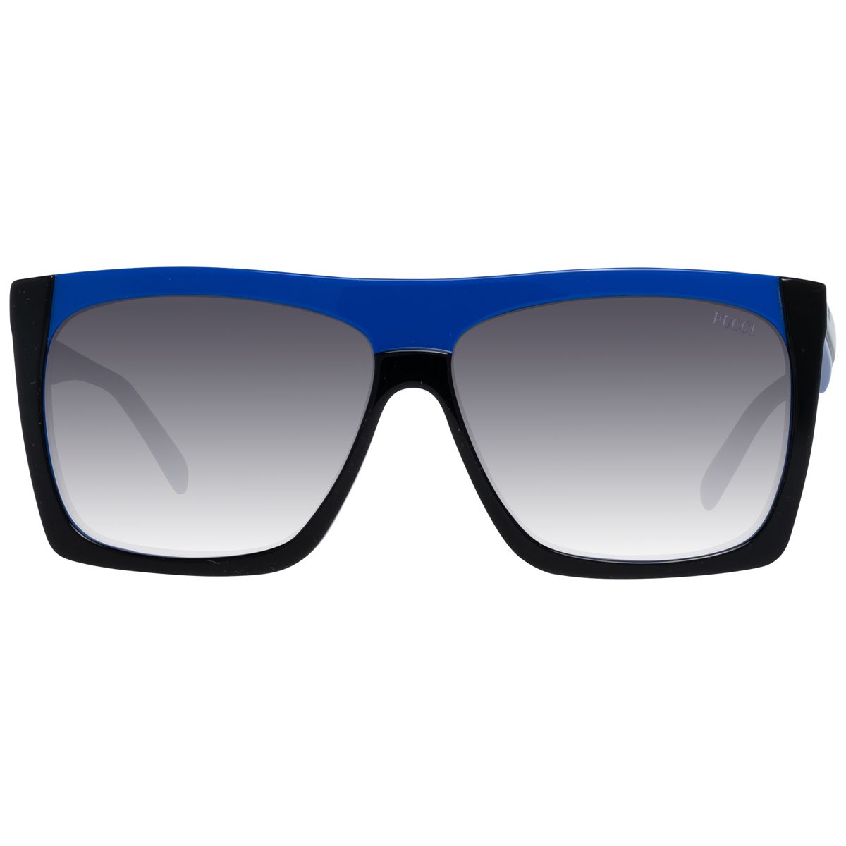 Zweifarbige Oversize-Sonnenbrille mit Flat-Top