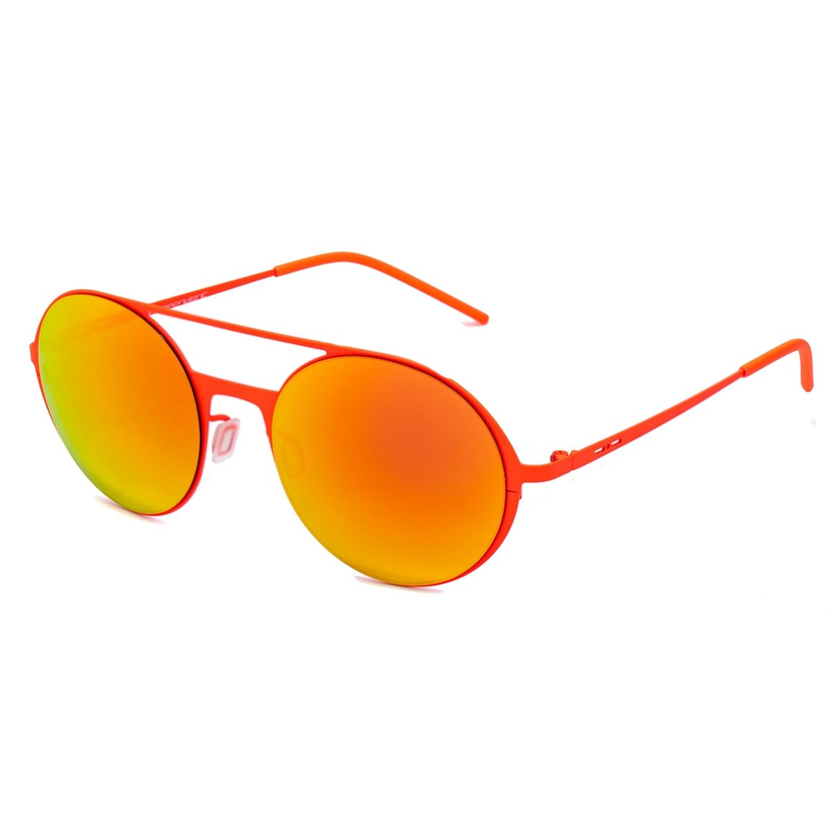 Runde Blaue Metall Sonnenbrille