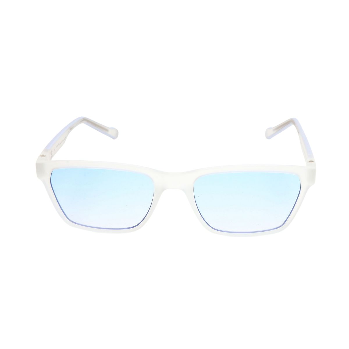 Transparente Sonnenbrille mit rechteckigem Rahmen