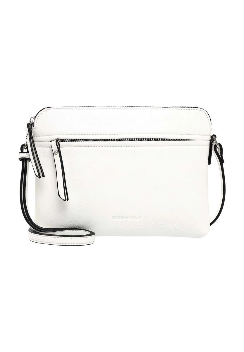 Emily & Noah Umhängetasche, Kunstleder, uni, für Damen, weiß