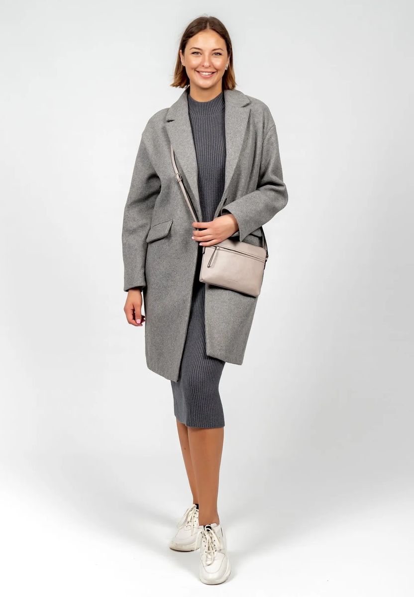 Emily & Noah Umhängetasche, Kunstleder, uni, für Damen, beige