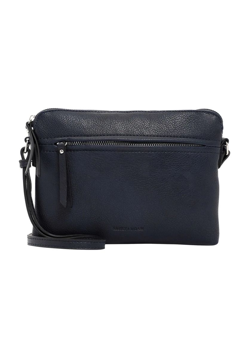 Emily & Noah Umhängetasche, Kunstleder, uni, für Damen, blau