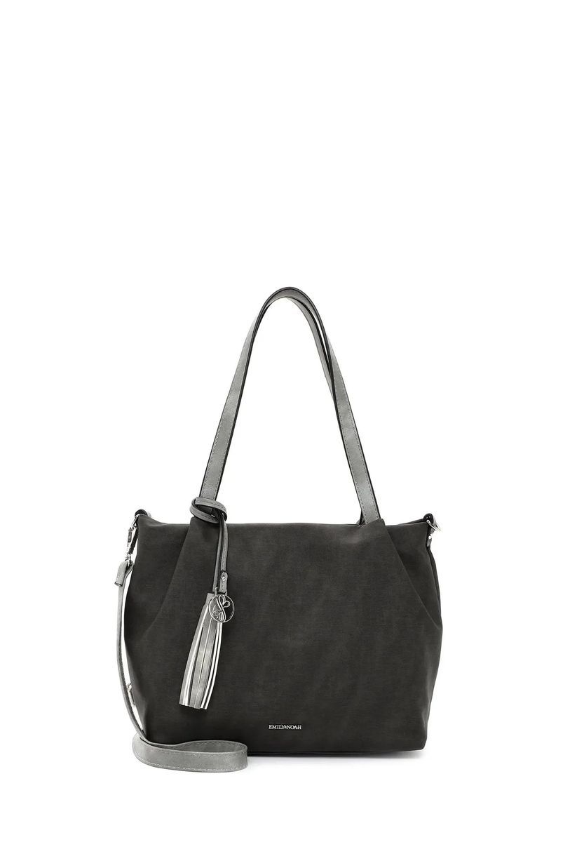 Emily & Noah Shopper, Reißverschluss, Web-Optik, für Damen, grau